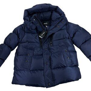 Ralph Lauren RLX Garston Hooded Down Puffer Ski Jacket Mens Size M Navy NWT